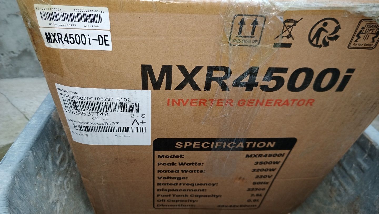Інверторний генератор 3,5 кВт MaXpeedingRODS MXR4500i