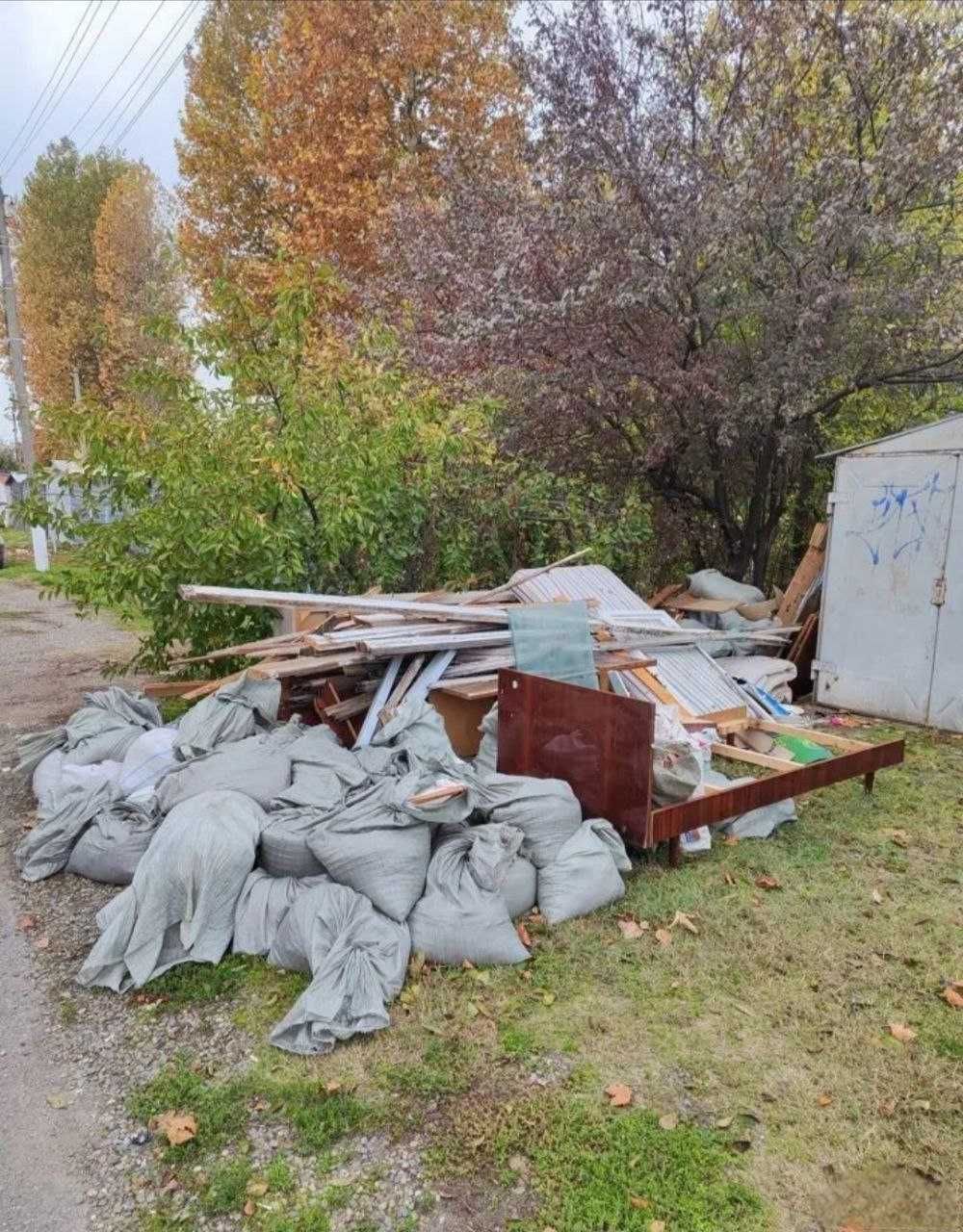 Вивіз сміття, мотлоху, вывоз мусора, вывоз строительного мусора