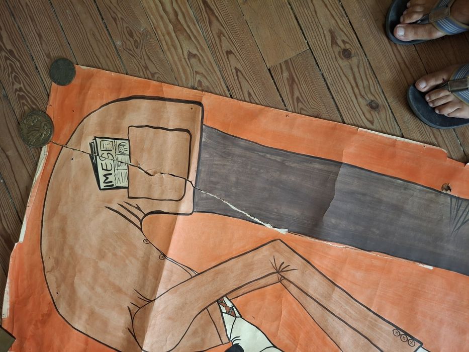 Enorme pintura horacio manuel 1971