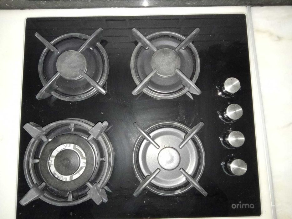 Placa fogão 4 bocas gás natural ou botano e propano