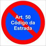 Placa de Sinalização Proibido Estacionar