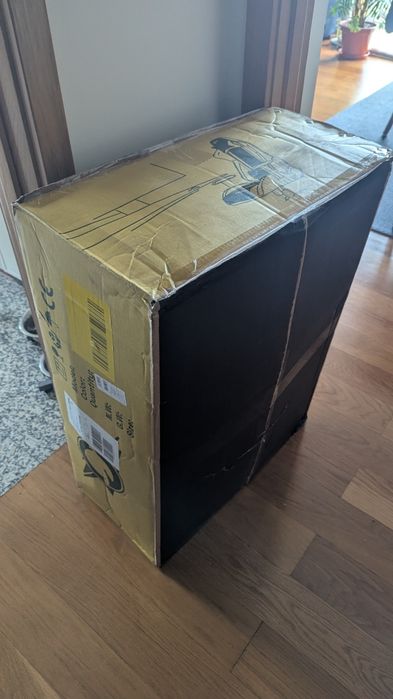 Cadeira Gaming vermelha/ preta Power Gaming nova, com LED RGB/massagem