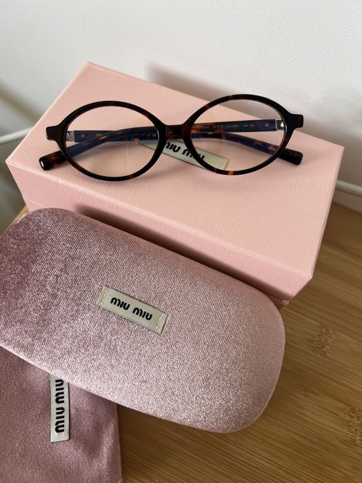 Okulary korekcja zerówki jajeczka miu miu panterka