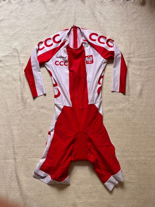 Kombinezon czasowy torowy dmtex kadrowy Polska strój kolarski ccc m