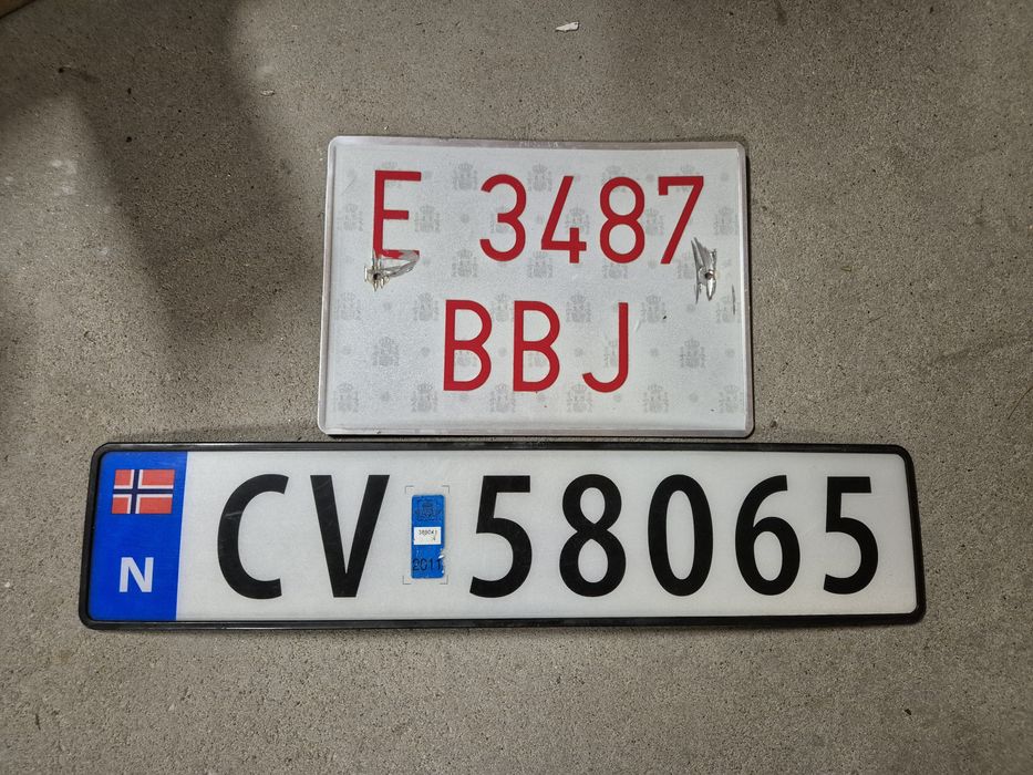 Tablice rejestracyjne Hiszpania i N