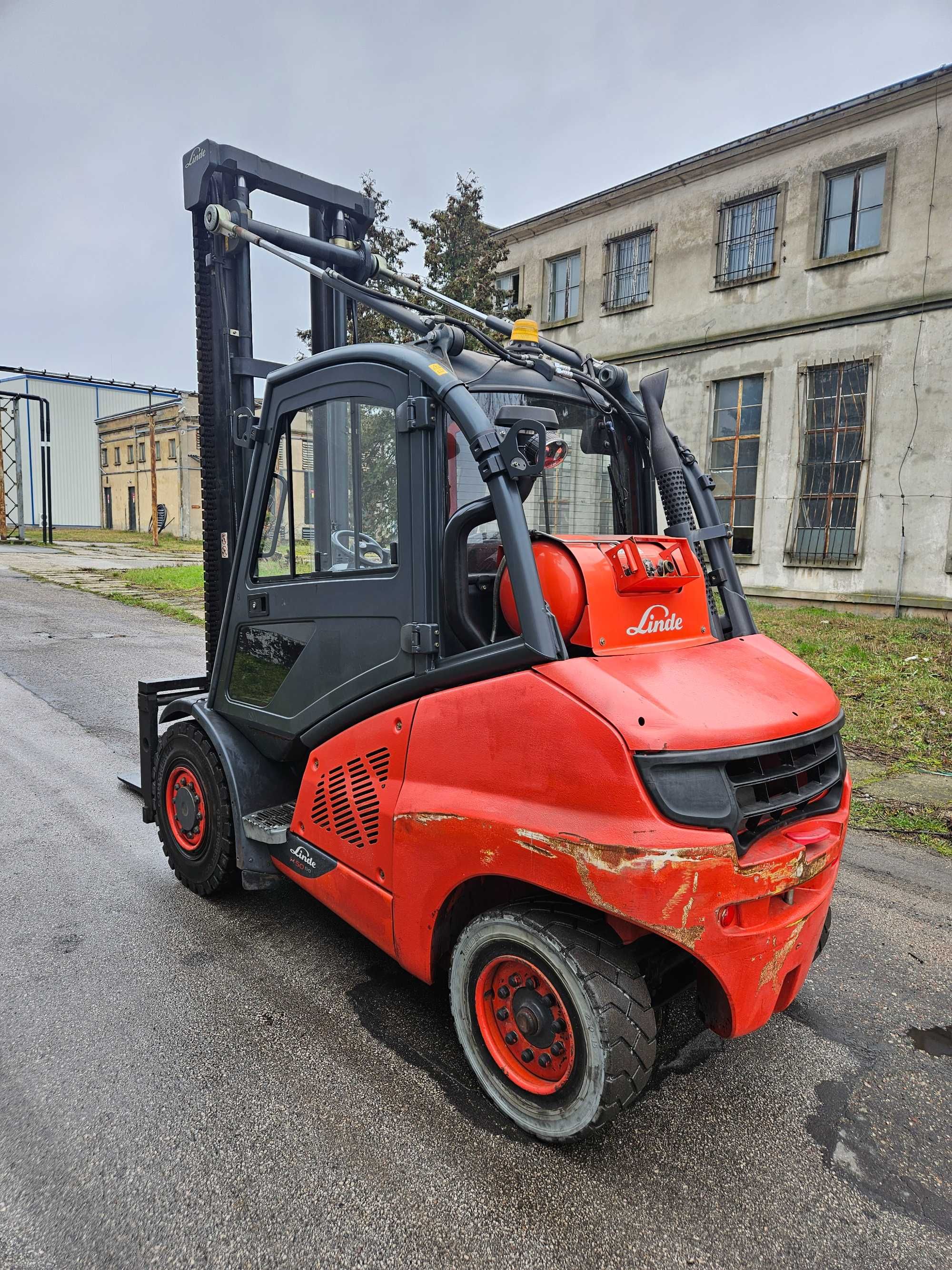 Wózek widłowy Linde H50T-02 2016r Pozycjoner Kabina Tylko 9600mth!!