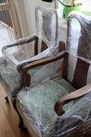 Dwa fotele tapicerowane, stare, po renowacji, stan idealny