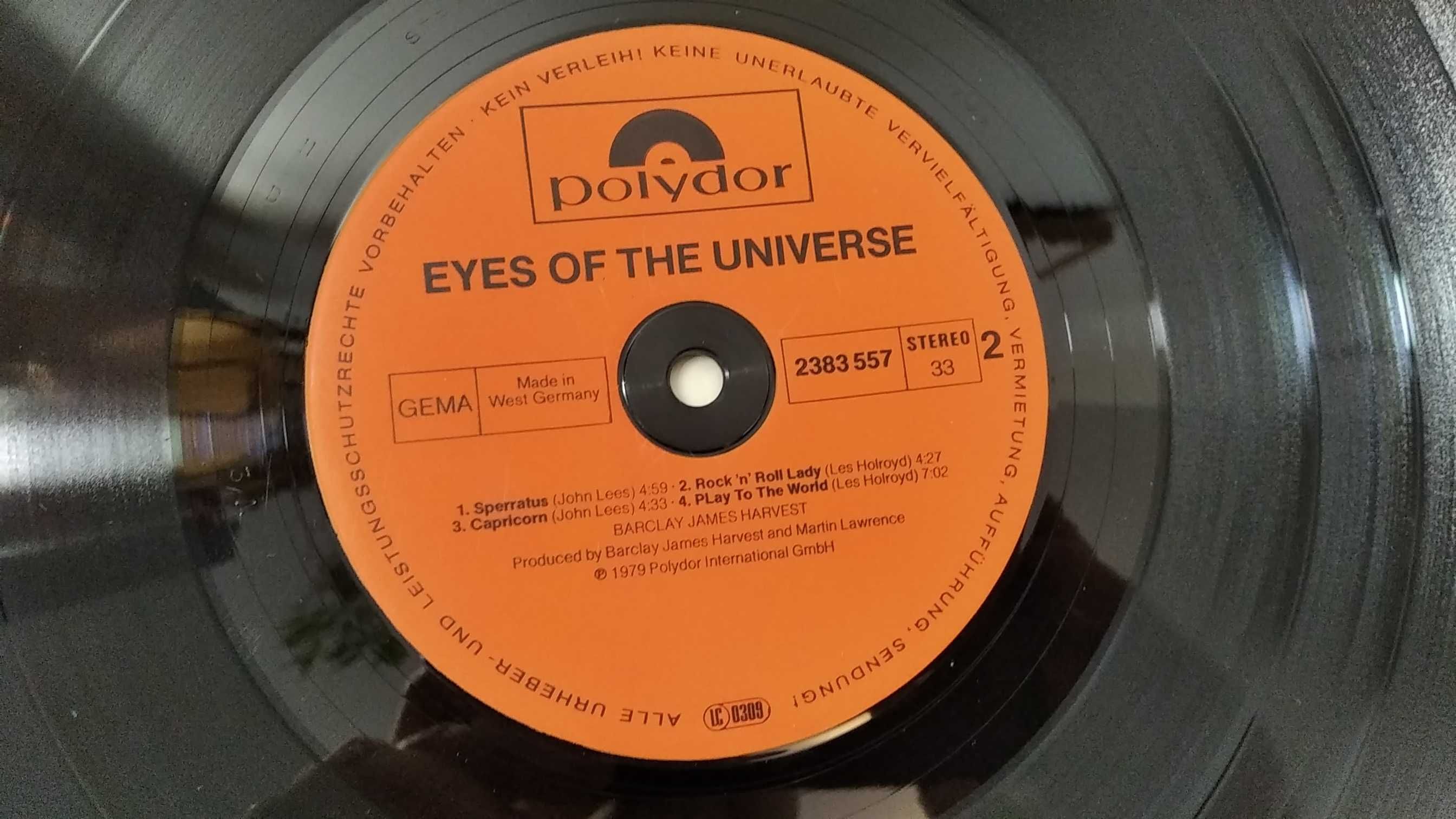 Winyl bez okładki Barcley James Harvest Eyes of the Universe VG