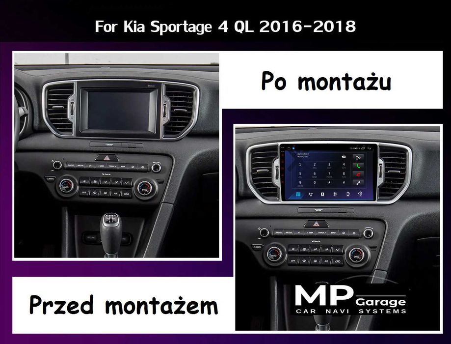Radio KIA SPORTAGE_4 Android Nawigacja DSP 4G CarPlay/AA LTE  Montaż