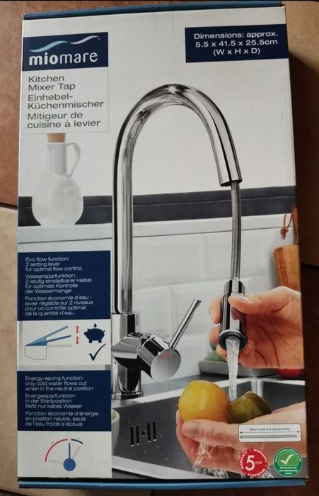 Nowa Bateria Kuchenna Miomare – Wyciąganą Wylewką 30cm