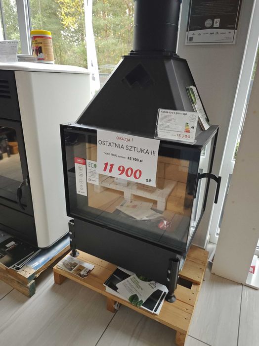 Kominek Kobok 670x510x450 prawa szyba wyprzedaż ekspozycji NOWY okazja