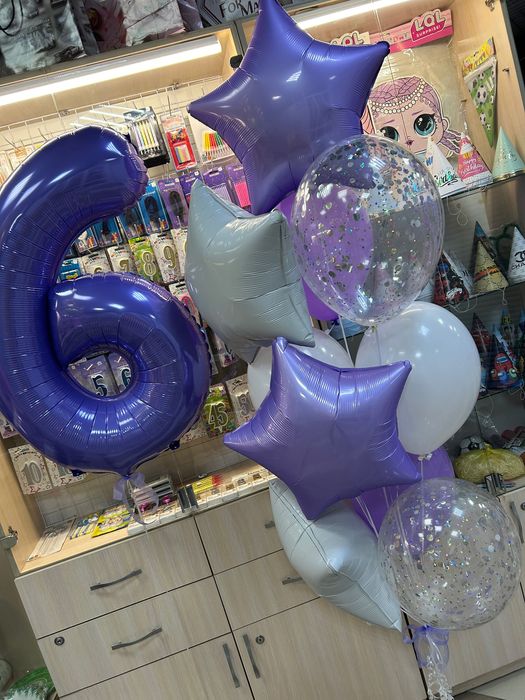 Balony z helem, ścianka do zdjęć