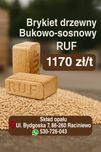 Brykiet drzewny kostka RUF  (bukowo-sosnowy) 10 kg