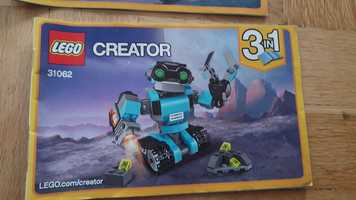 Klocki Lego 3w 1 nr 31062 Creator Robot Odkrywca