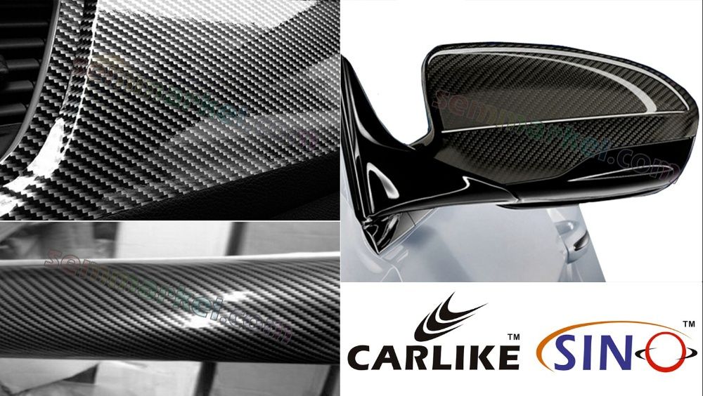Авто пленка 3D 5D Carbon CARLIKE 180µm под карбон глянцевая карбоновая