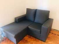 Sofá Chaise Longue Cinzento Compacto – Excelente Estado