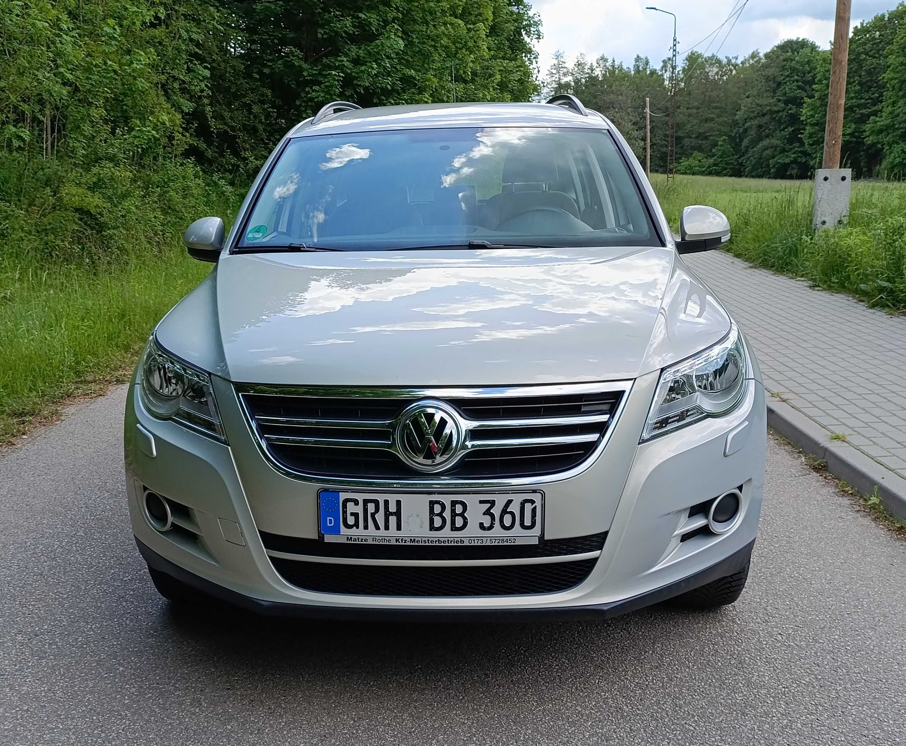 VW Tiguan 2009r Ładny Bez Wypadku Oryginalny Lakier Klima z Niemiec
