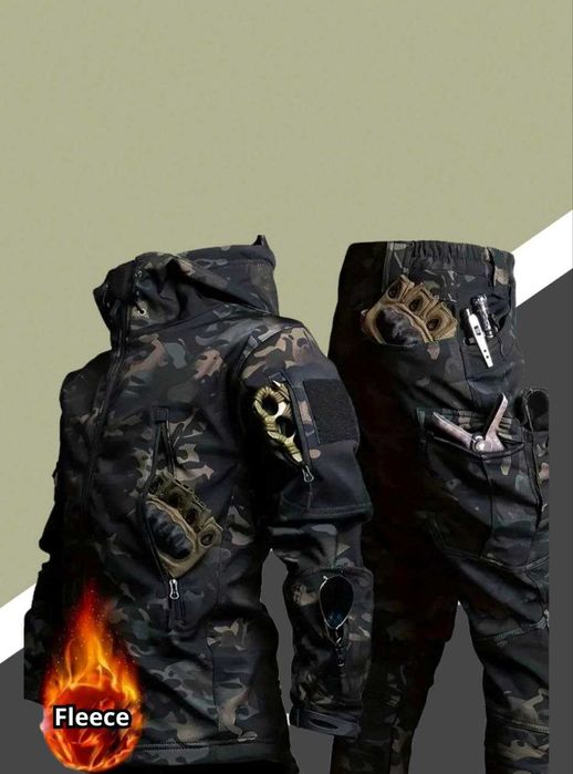 Утеплений тактичний костюм Softshell ,тактический костюм Софтшел