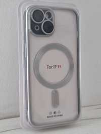 Metallic Magsafe Case do Iphone 15 Srebrny