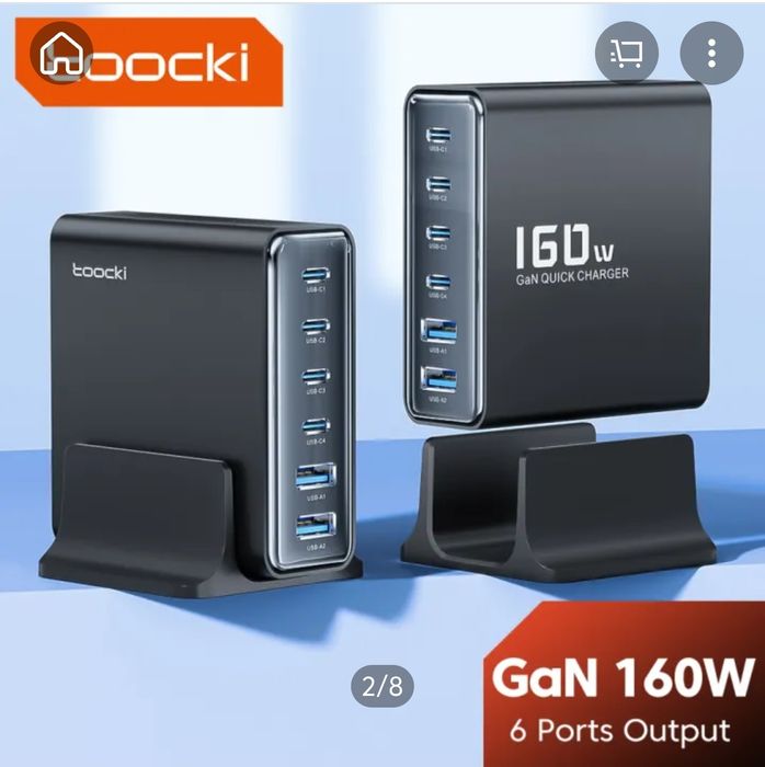 Toocki 160 Вт USB настольное зарядное устройство
