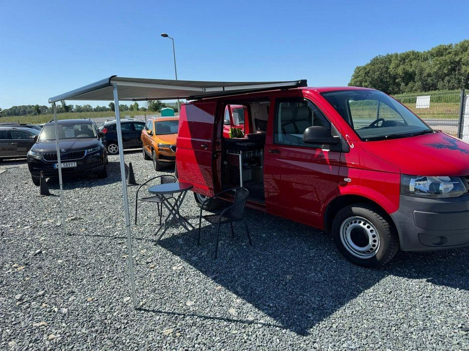 Volkswagen Transporter VW T5 2.0 TDI Kamper, klima, łóżko, roleta, WC, 3-osobowy, serwisowany