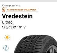 195/65 R15 195/65R15 opony letnie Vredestein jak nowe indeks V 240 km