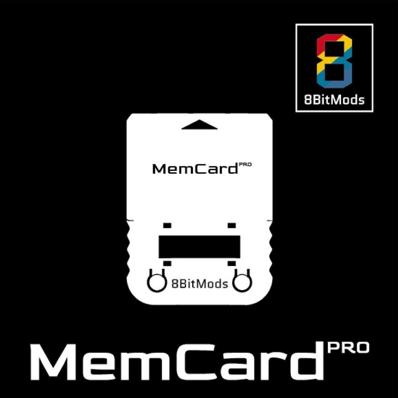 8BitMods MemCard PRO for PS1 and PS2 (Red Frost)