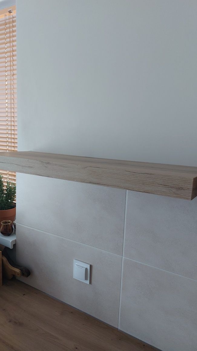 Półka dąb artisan 80cm ukryte mocowanie Jak Nowa