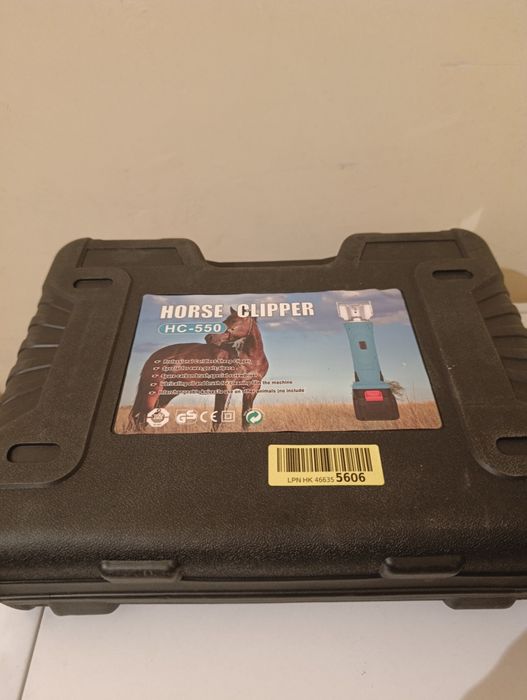 Bezprzewodowa Maszynka do Strzyżenia Koni HC-550 - Nowa, Kompletna, Mo