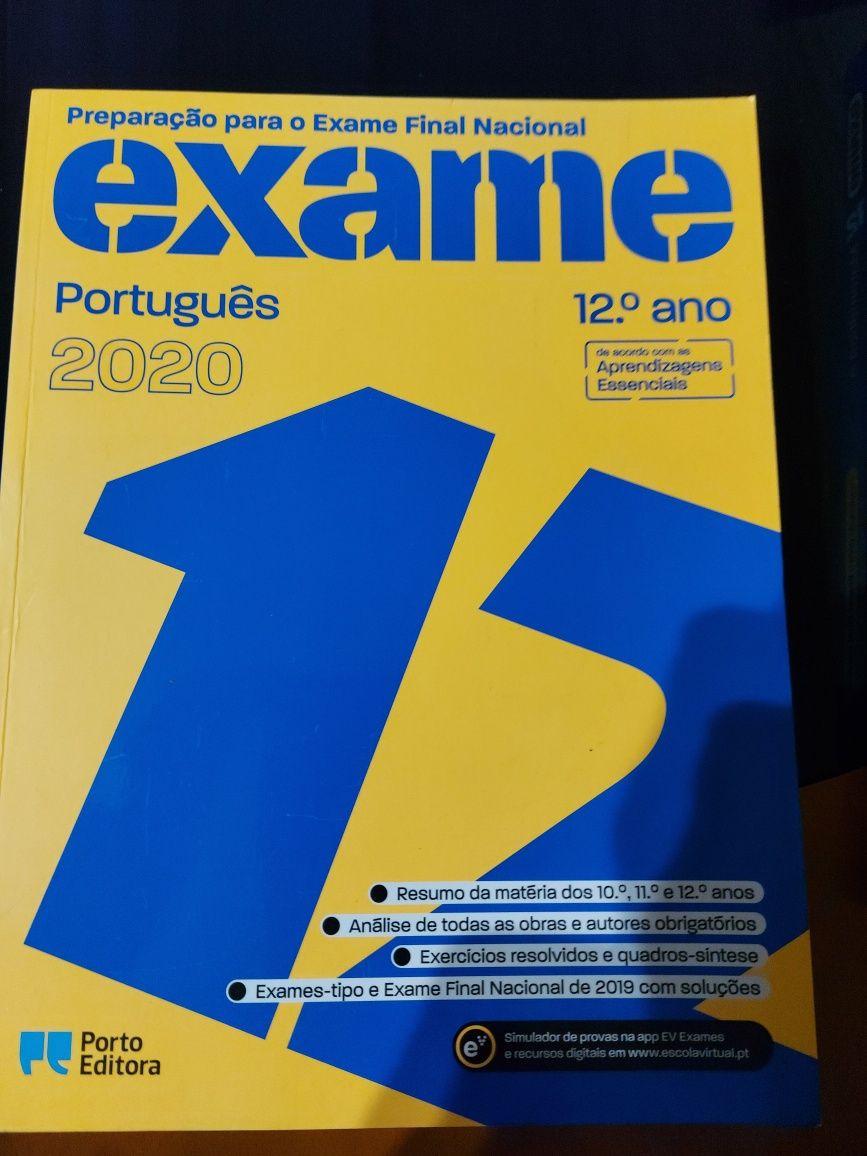Vendo  livro preparação para exames Nacionais 12 ano Português