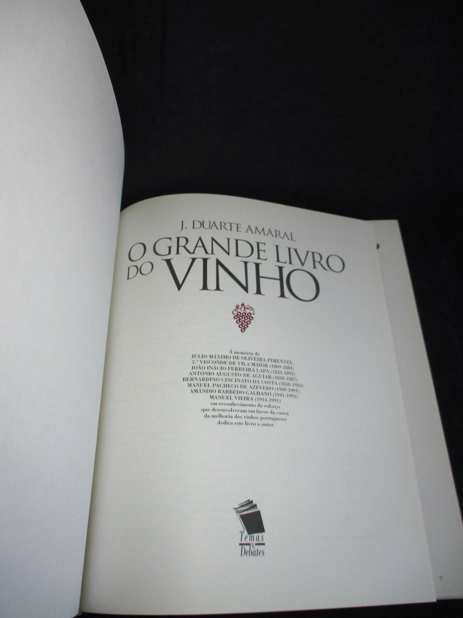 O Grande Livro do Vinho J. Duarte Amaral Temas e Debates