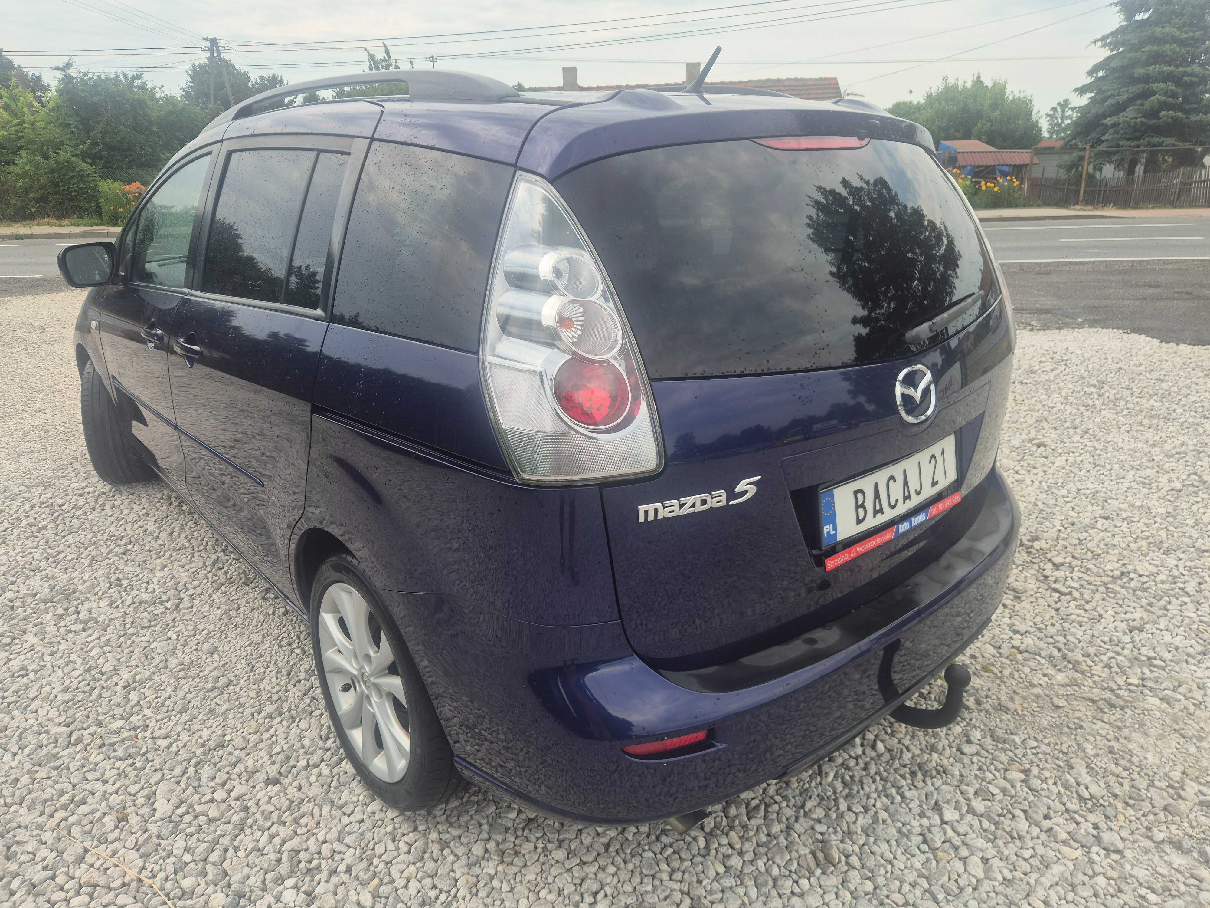MAZDA 5 Z 2007 STAN Perfekcyjny 0 korozji 1.8 7-Osobowy Klima Sprawna