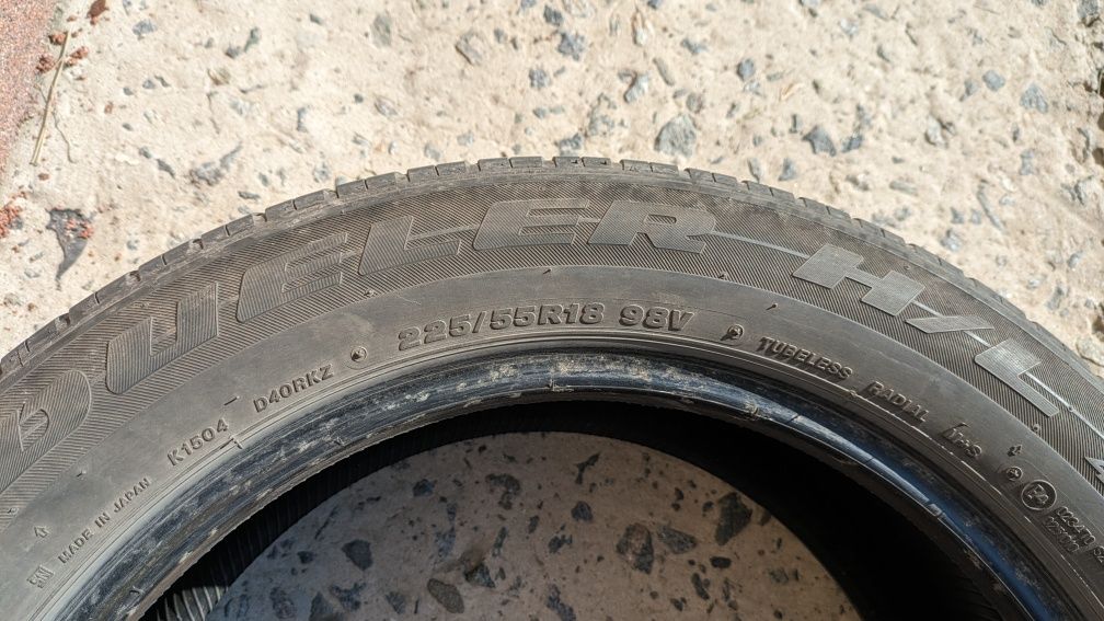 Bridgestone 225 55 18 лето комплект