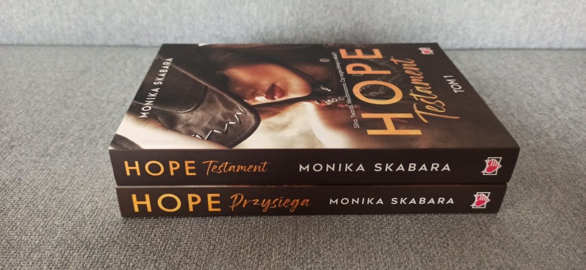 Monika Skabara - Seria Hope Testament, Przysiega, 2 Tomy NOWE!