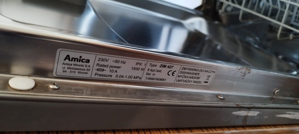 Zmywarka Amica kołobrzeg