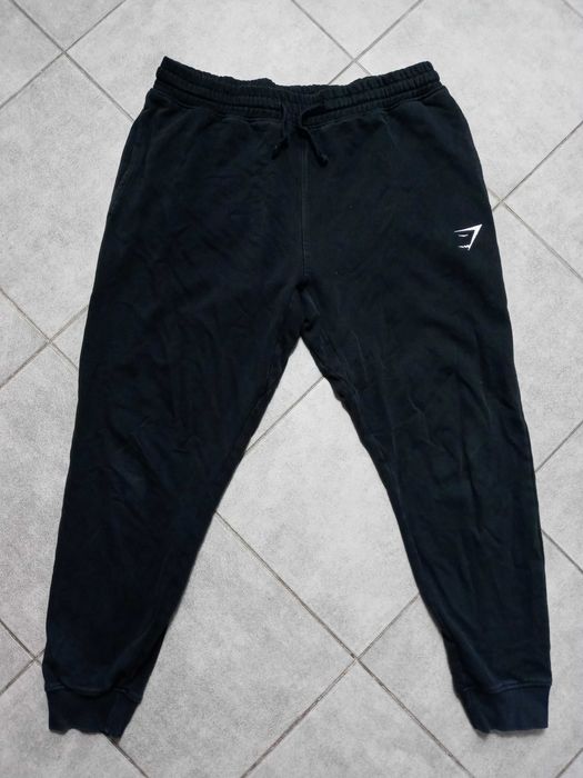 Męskie bawełniane spodnie dresowe Gymshark Crest - L