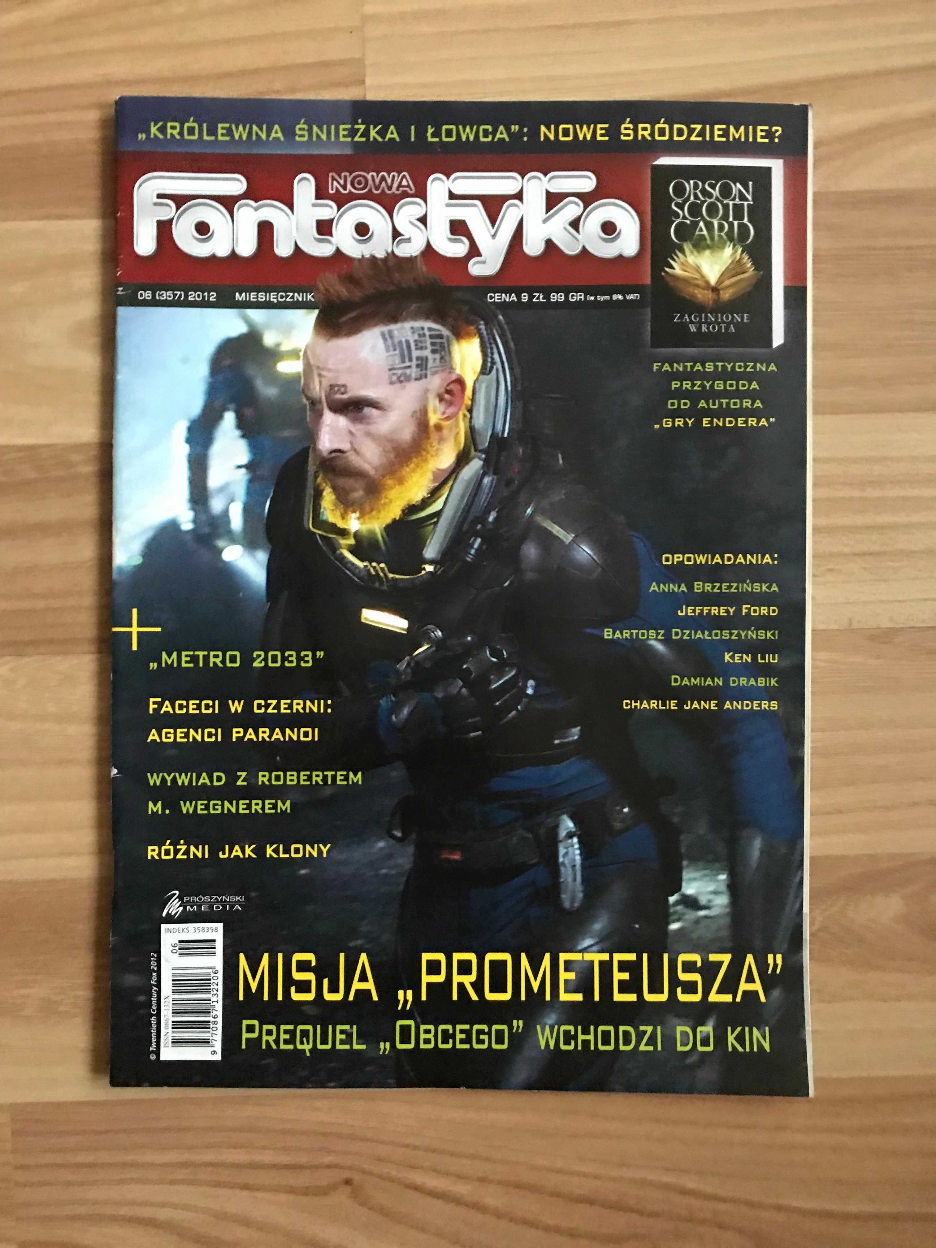 Nowa Fantastyka 6 (357) 2012 Prometeusz Metro 2033 Robert M. Wagner