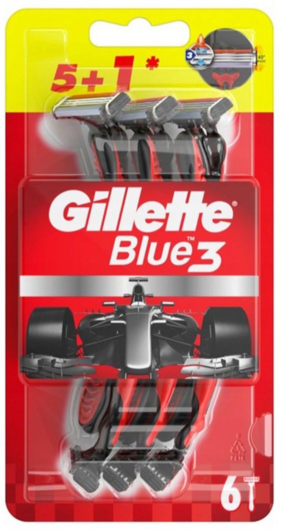 Gillette Blue 3 Plus maszynki do golenia 6 sztuk