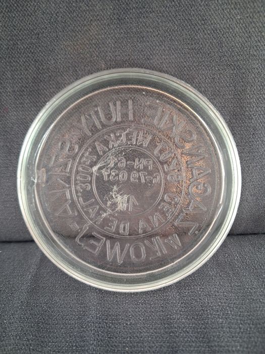 Pokrywa słoja weka ŻagańskieHuty Szkła w Iłowej PRL