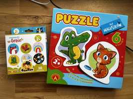 Puzzle dla maluszków memorki w lesie czuczu 2+