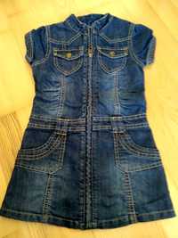 Sukienka jeansowa dżinsowa 110 jeans 4-5 lat dla dziewczynki święta