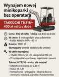 Minikoparka wynajem bez operatora / z operatorem