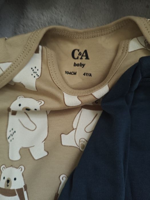NOWE Body długi rękaw Misie C&A rozm. 104