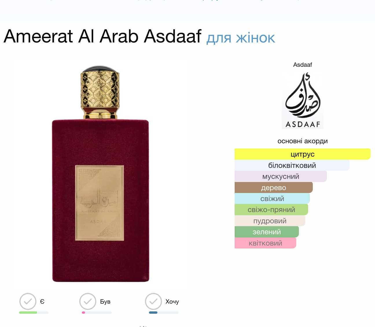 ЗАПАКОВАНИЙ Lattafa Asdaaf Ameerat Al Arab, Арабська Принцеса, 100 мл