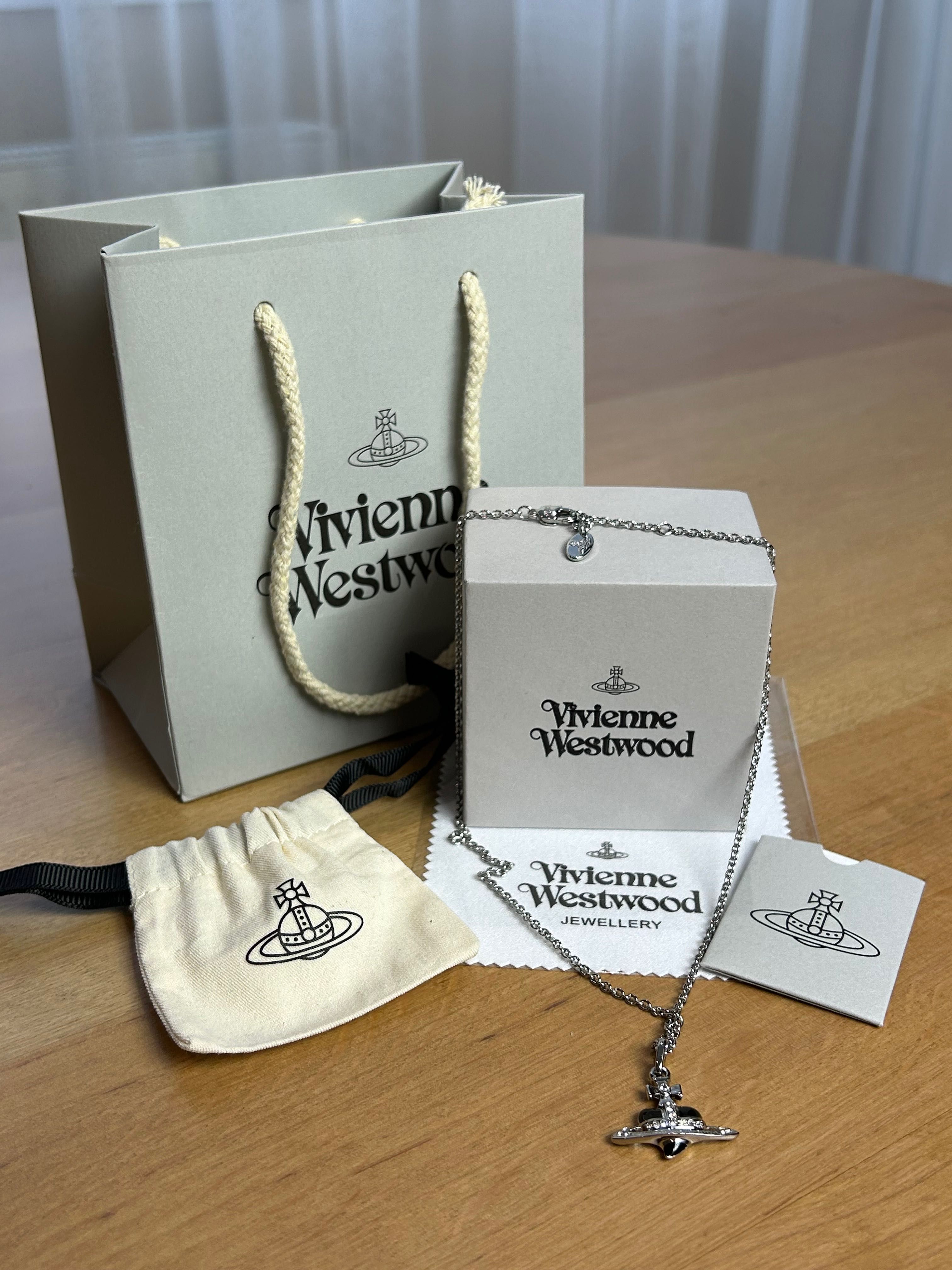 Vivienne Westwood Mini Heart Black подвеска кулон
