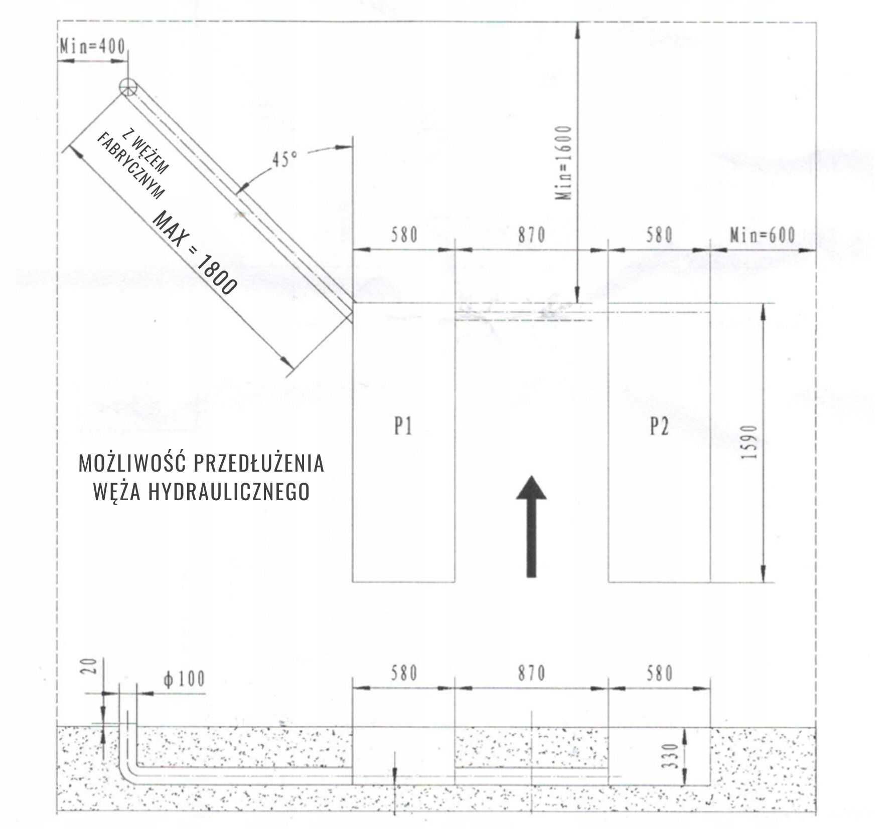 Podnośnik Nożycowy Podposadzkowy Podprogowy Warsztatowy 3,5 T 1,8 M