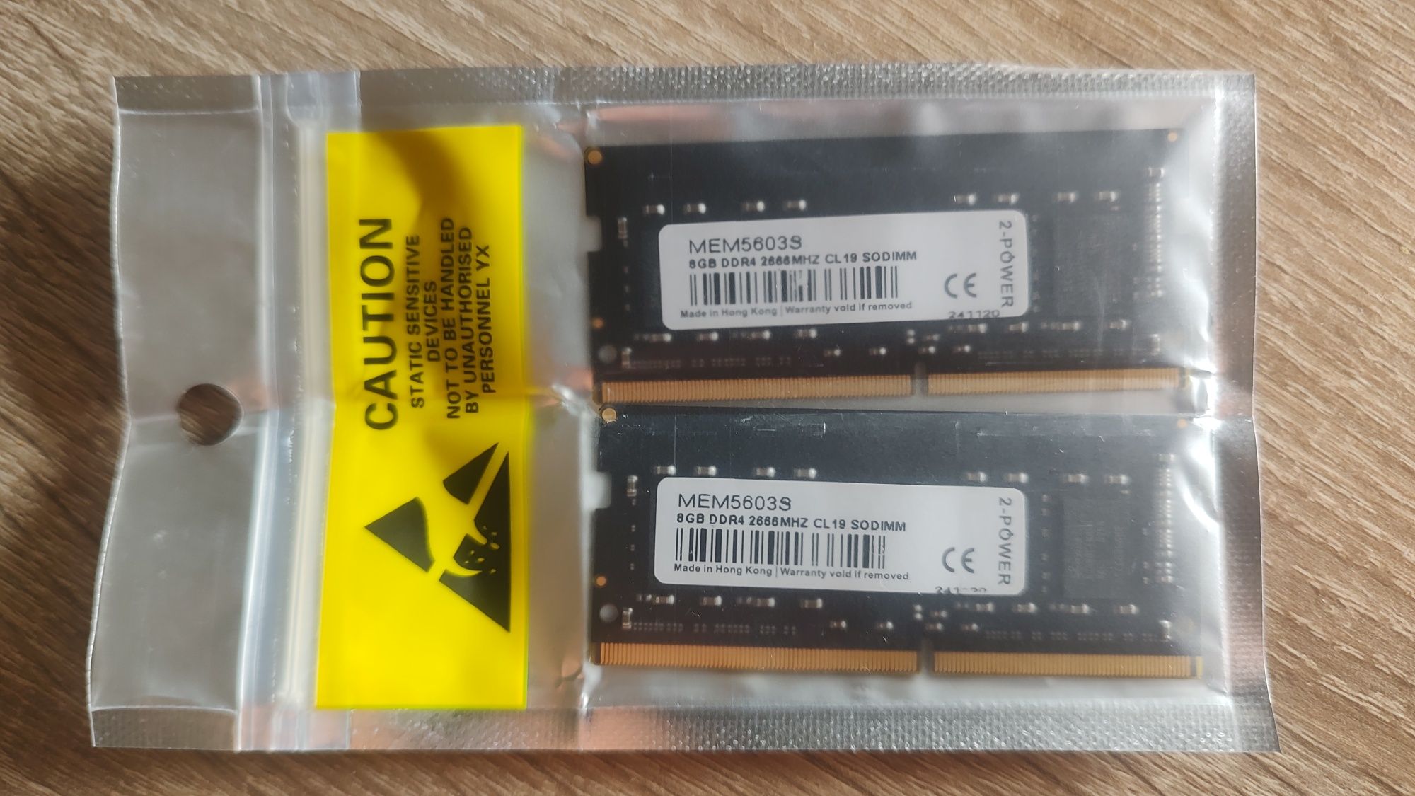 1 x Nowa Pamięć RAM 2-Power 8GB DDR4 2666 MHz PC4-21300 SODIMM CL19