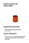 Złączki drenarskie - mufa, zaślepka, trójnik FI 80