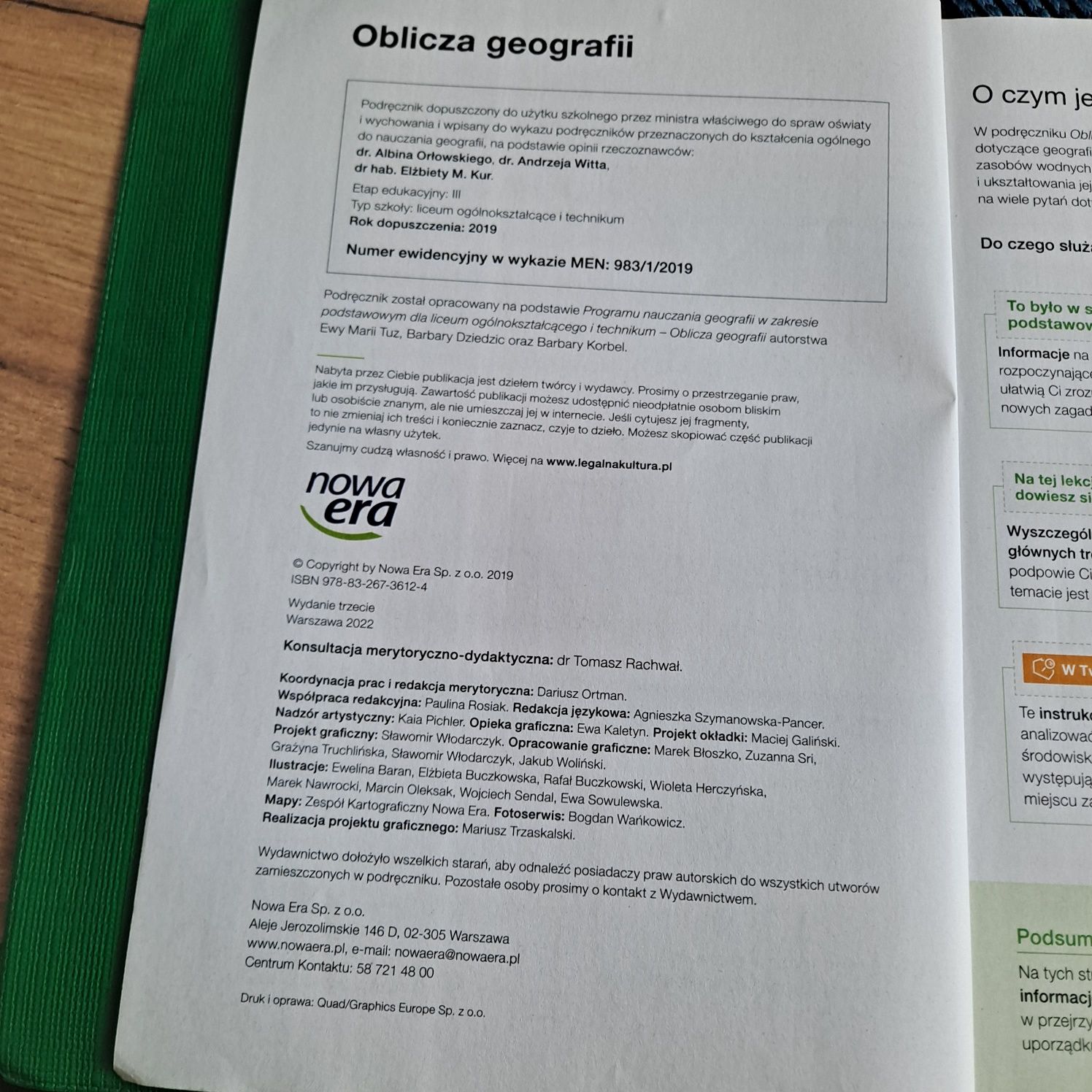 Oblicze geografi kl.1 zakres podstawowy