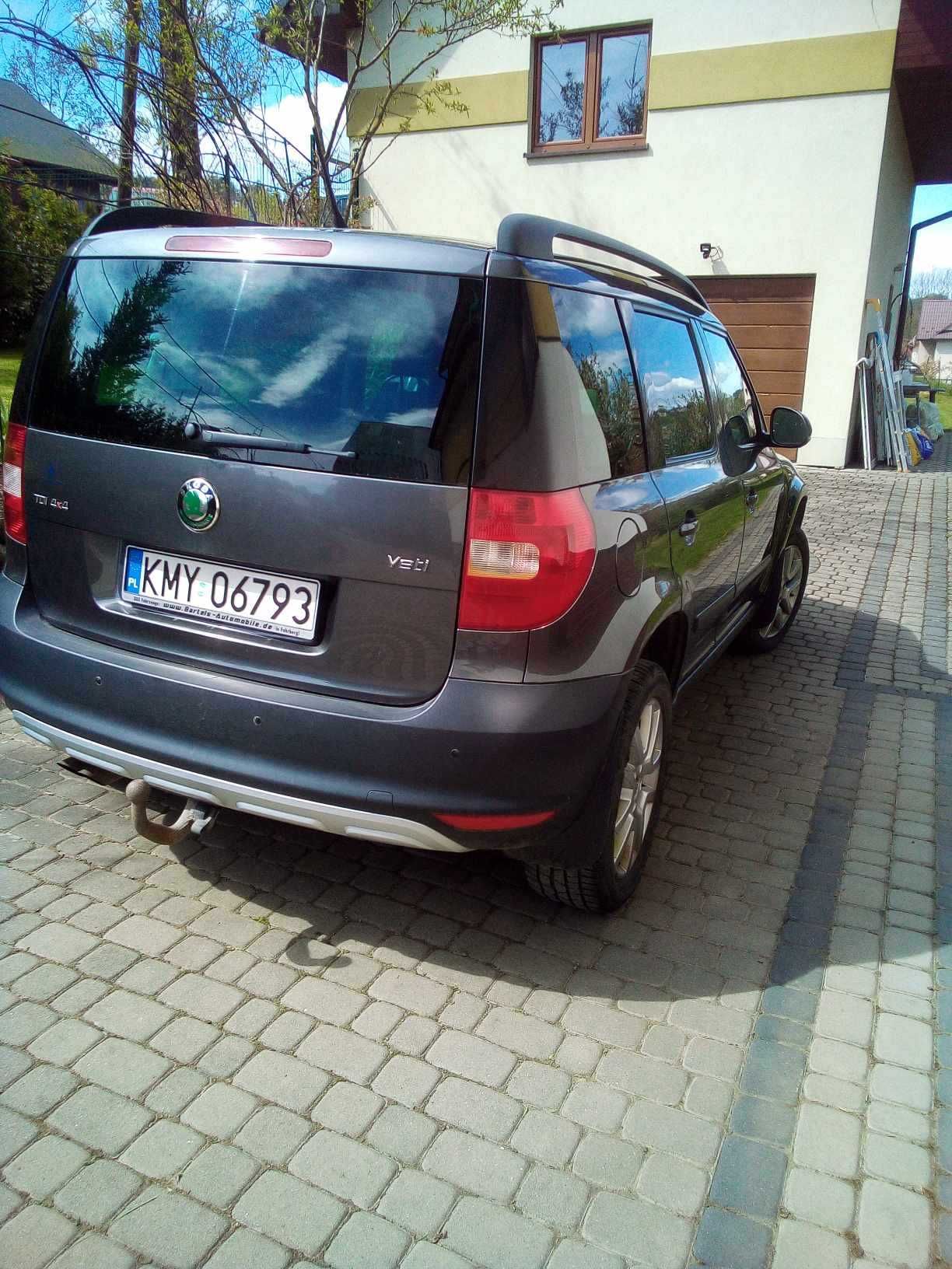 Skoda Yeti 4x4 2013 r. 2.0 TDI 110 kM bezwypadkowe